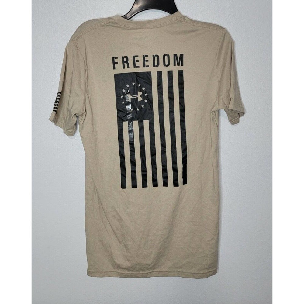 Under Armour Freedom Compression Performance T-Shirt Sz Men’s Small USA America - Picture 4 of 5